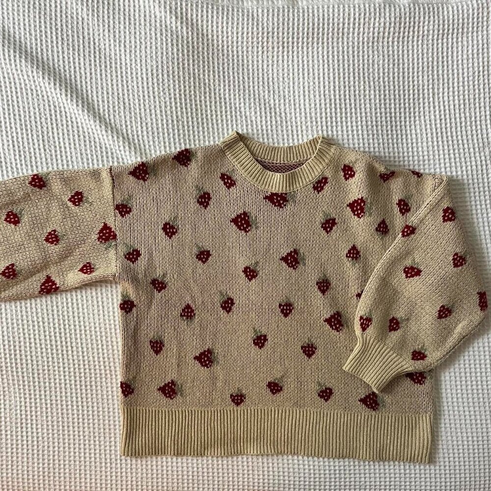 Strawberry Sweater Size Medium